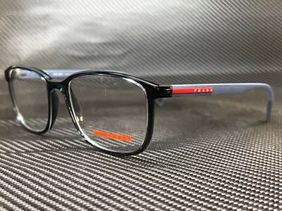 PRADA LINEA ROSSA PS 04I CZH1O1 Transparent Azure Demo Lens Men Eyeglasses 55mm • $113.40