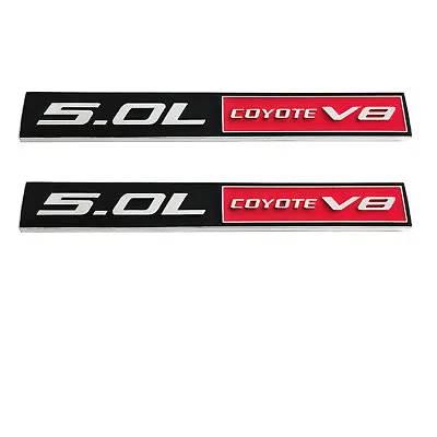 Fits (2pc) Mustang GT 5.0 Emblem F150 FX4 Coyote V8 5.0L Decal Badge • $10.49