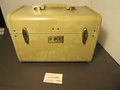 Vintage Samsonite Streamlite Cosmetic Case / Train Case With MIRROR/Key/Tray • $30