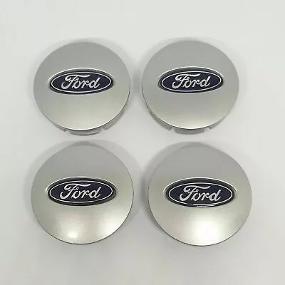 4Pcs Hub Caps Wheel Centre Caps Car Rim Badge Cover 65MM Silver Black For Ford • $20.99