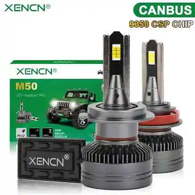 Canbus LED H1 H4 H7 H11 Car Headlight Kit 110W HB3 HB4 HIR2 Turbo Lamp 6500K 12V • $57.49