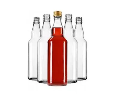 12 GLASS Bottles For Spirit 700ml 70cl Home Brewing Screw Caps FAST P&P • £19.95