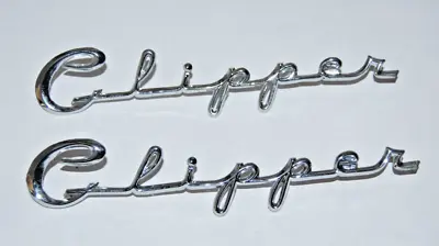 Packard Clipper Fender Emblems Pair 1942 Script • $85