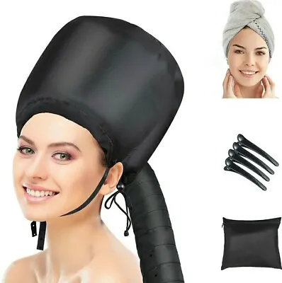 Portable Soft Hair Drying Salon Cap Bonnet Hood Hat Blow Dryer Attachment UK • £6