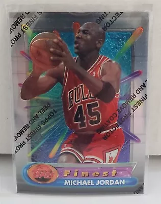 1994-95 TOPPS FINEST W/ Coating #331 MICHAEL JORDAN Chicago Bulls HOF Card • $75.99