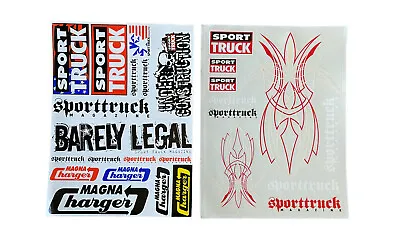 Vintage Sport Truck Magazine Sticker Sheet SET • $9.99