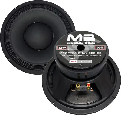 10  Midrange Speakers 1000 Watts 4 Ohm MB Acoustics Car & Pro Audio • $34.50