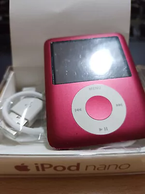 Apple IPod Nano 3rd Gen - Red - 8 GB - Full Working Order Bundled With USB Cable • £10