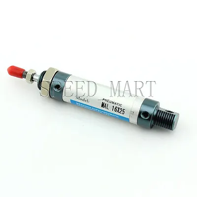 MAL16x25-CA Mini Pneumatic Air Rod Cylinder With 25 Mm Stroke Inner Dia 16mm • $7.55