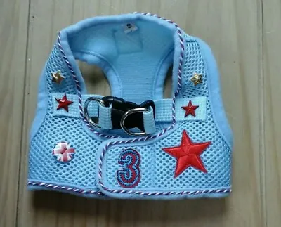 Dog Harness Size Small Dog/chihuahua /puppy /blue Stars Designer Vest Harness • £9.99