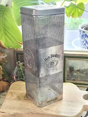 Jack Daniel's Old #7 Tennessee Whiskey Metal Tin Decanter Mesh Cage Screen • £19.99