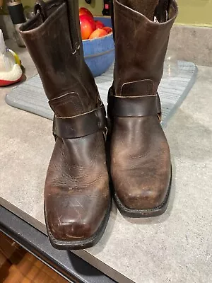 SOLD Under Another Venue Frye Brown Leather Harness Boot Woman’s Size 9 • $60