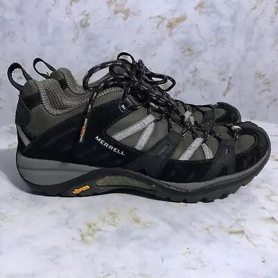 Merrell Siren Sport Women's Sz 7 Shoes Black Gray Athletic Hiking Trail Sneakers • $25