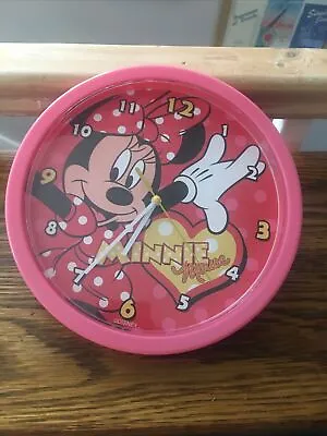 Official Disney Character Kids Wall Mount Minnie Mouse Vintage Wall Mount Clock  • £16