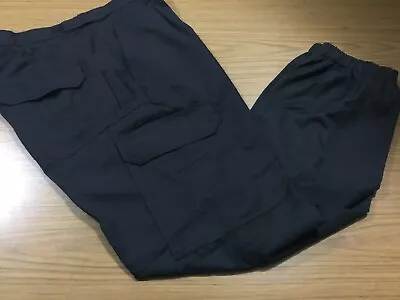 1 X JD Uniforms PolyRayon Cargo Work Pant Black Mechanic Size 92r RRP$70 Bargain • $25