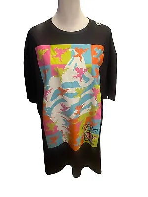 NEW Vanilla Ice Concert Tee Black XL Angel W/ Uzi Colorful Ice Cream Signature • $18