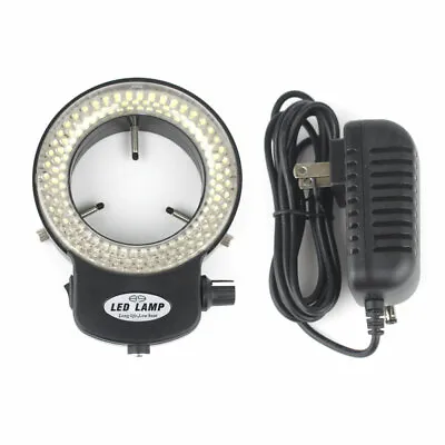 144 LED Bulbs Microscope Ring Light Illuminator Lamp US Plug Adjustable Control • $22.79