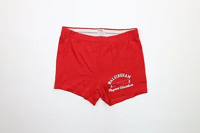 Vtg 80s Champion Mens S Spell Out Walsingham Physical Education Short Shorts USA • $79.96