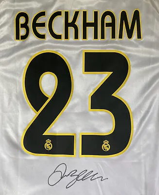 David Beckham #23 Real Madrid 2003/05 Home Football Shirt Hand Signed With COA • £325