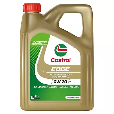 Castrol EDGE Titanium 0W-20 0W20 V Fully Synthetic Engine Oil - 4 Litre 4L • £50.99