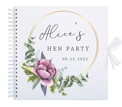 £15.99 • Buy Personalised Hen Party Scrapbook Photo Album Hen Party Gift Friend Gift