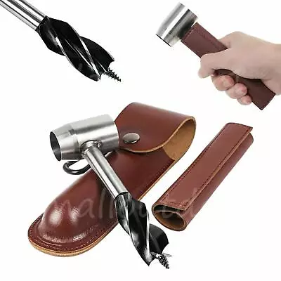 Manual Hand Auger Wrench Outdoor Survival Wood Drill Tool For Bushcraft Handyman • $9.99