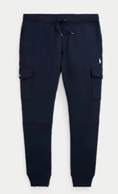 $83.59 • Buy NWT POLO RALPH LAUREN Men’s Navy Cargo Pocket Double Knit Jogger Pants