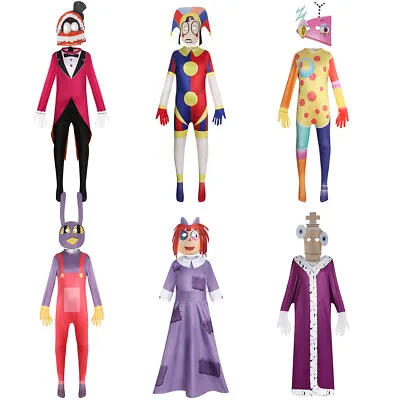 Kids The Amazing Digital Circus Pomni Ragatha Cosplay Costume Jumpsuit Outfit • $39.97