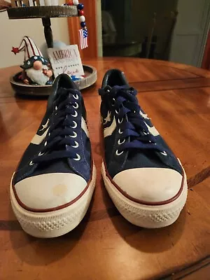 Converse Re-Issue Suede - Navy Blue & Parchment White Ox 1J889 Vintage Pre-Owned • $40