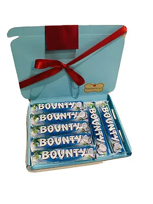 £9.99 • Buy Bounty Coconut Chocolate Cadbury Gift Box Hamper Personalise Sweet Birthday