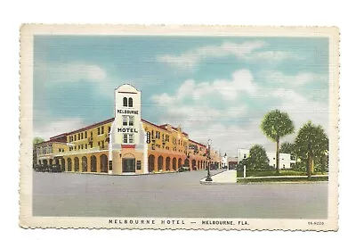 Postcard The Melbourne Hotel Florida • $4.55