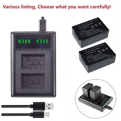 DMW-BMB9 Battery Or USB Charger For Panasonic Lumix DMC-FZ72 DMC-FZ48 FZ62 FZ82 • £7.72