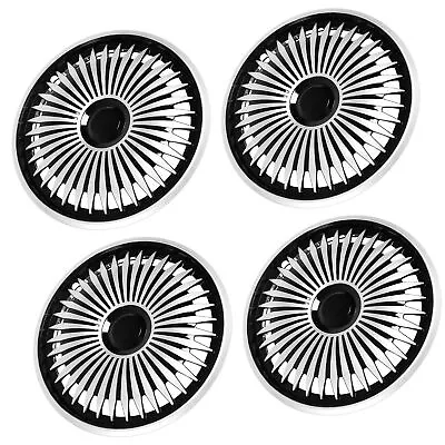 ☆⁺ 4Pcs Wheel Rim Skin Cover Hub Silver 15 In Wheel Covers Hub Caps For 500 • $143.49