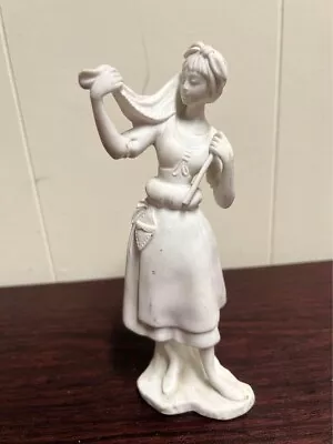 $49 • Buy Vintage Vista Alegre Bisque Porcelain Female Figurine Marked VA Portugal