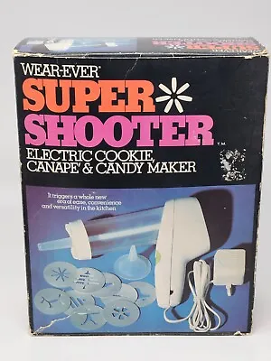 Vintage Wear-Ever Super Shooter Electric Cookie Press 70001 (Working) Canape • $49.99