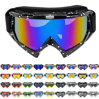 Motorcycle Goggles Motocross MX Glasses Outdoor Off Road ATV UTV Anti-UV Eyewear • $8.99