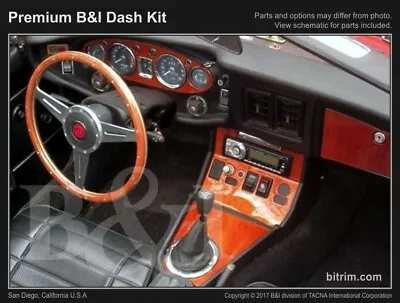 Dash Trim Kit For MG MGB 72 73 74 75 76 Carbon Fiber Wood Aluminum • $125