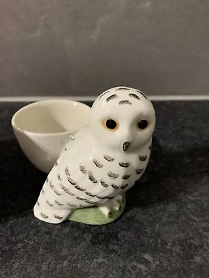 Collectible Snowy  Owl Egg Cup By Quail Hand Painted • £10