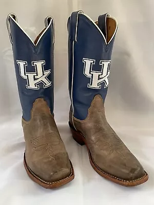 Nocona University Of Kentucky Wildcats UK Womens Cowboy Boots Sz 7.5 B EXCELLENT • £28.14