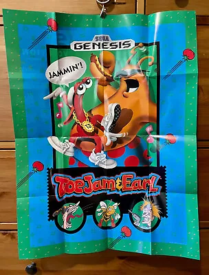 $24 • Buy Sega Genesis + Game Gear - Sonic The Hedgehog ToeJam And Earl Promo Poster