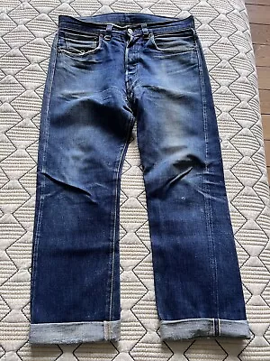 LVC Big E Selvedge 501XX Made In USA Vintage Jeans W33 L34 Actual W33 L29 • £75