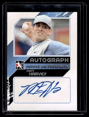 2011 In The Game Heroes & Prospects Autographs Matt Harvey Auto New York Mets • $10