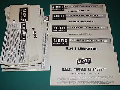 Vintage Airfix Instructions From Model Kits - Select From List • £2.99