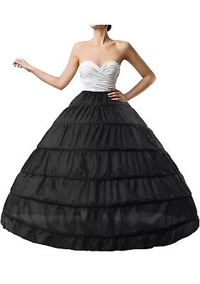 Full Shape Petticoat 6 Hoop Skirt Underskirt Ballgown  Slip For Wedding Dresses • $11.99