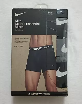 New Nike Dri Fit 3 Pack Boxer Brief Medium Short Trunk Micro Medium • $30