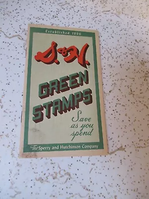 Vintage S & H Green Stamps Booklet • $5