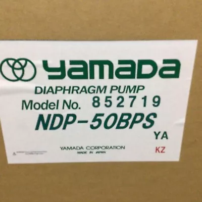 Yamada 852719 NDP-50BPS 2  Polypropylene Air Operated Double Diaphragm Pump New • $3995