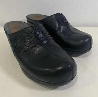 $24.97 • Buy Dansko Womens Size 7.5 8 38 Shyanne Leather Heels Slip On Clogs Shoes 9820020200