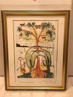 $1899 • Buy New Salvador Dali Alice In Wonderland Mad Tea Party Art Print With Frame Only500