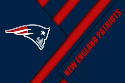 New England Patriots NFL Team Football Home Decor Art Print Poster LARGE 36 X24  • $25.99